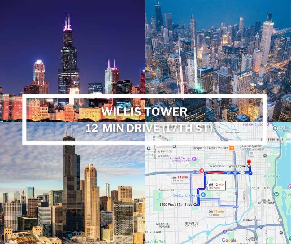 2 Bed & 3 Bath Chicago Condo Экстерьер фото