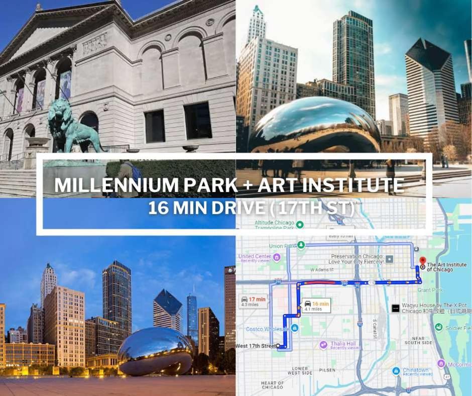 2 Bed & 3 Bath Chicago Condo Экстерьер фото