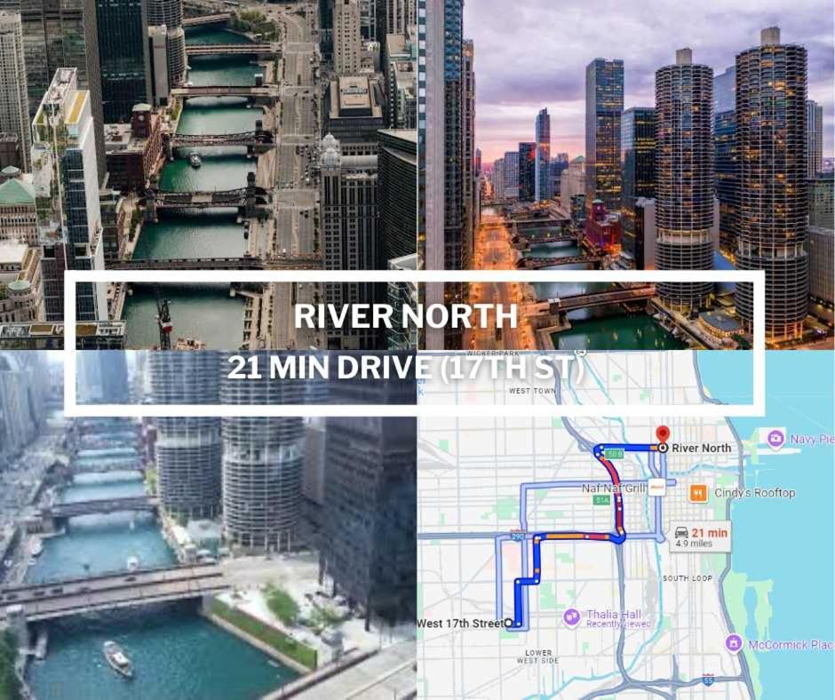 2 Bed & 3 Bath Chicago Condo Экстерьер фото